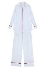 Görseli Galeri görüntüleyiciye yükleyin, Say Cosy Set White and Blue Stripe