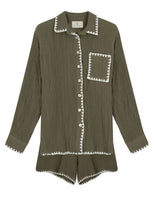 Görseli Galeri görüntüleyiciye yükleyin, Say Pure Set Khaki / Long Shirt