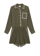 Görseli Galeri görüntüleyiciye yükleyin, Say Pure Set Khaki / Long Shirt