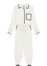 Görseli Galeri görüntüleyiciye yükleyin, Say Calm Set White / Long Shirt