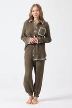 Görseli Galeri görüntüleyiciye yükleyin, Say Calm Set Khaki / Long Shirt