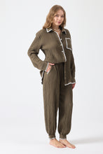 Görseli Galeri görüntüleyiciye yükleyin, Say Calm Set Khaki / Long Shirt