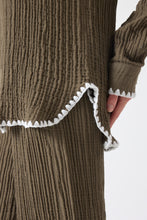Görseli Galeri görüntüleyiciye yükleyin, Say Calm Set Khaki / Long Shirt