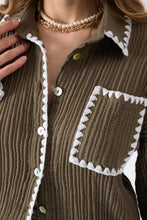 Görseli Galeri görüntüleyiciye yükleyin, Say Natural Set Khaki / Long Shirt