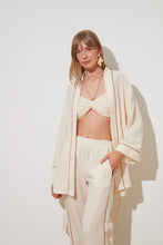 Görseli Galeri görüntüleyiciye yükleyin, Say Golden Glow Kimono&Pant&Bustier Three-Piece Set