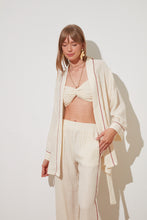 Görseli Galeri görüntüleyiciye yükleyin, Say Golden Glow Kimono&Pant&Bustier Three-Piece Set