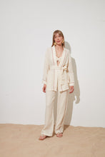 Görseli Galeri görüntüleyiciye yükleyin, Say Golden Glow Kimono&Pant&Bustier Three-Piece Set