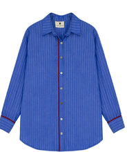 Görseli Galeri görüntüleyiciye yükleyin, Say Cosy Set White and Blue Stripe
