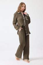 Görseli Galeri görüntüleyiciye yükleyin, Say Natural Set Khaki / Long Shirt
