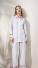 Görseli Galeri görüntüleyiciye yükleyin, Say Cosy Set White and Blue Stripe
