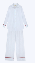 Görseli Galeri görüntüleyiciye yükleyin, Say Cosy Set White and Blue Stripe

