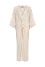 Görseli Galeri görüntüleyiciye yükleyin, Say Saint Tropez Beach Dress Golden Rope Fabric
