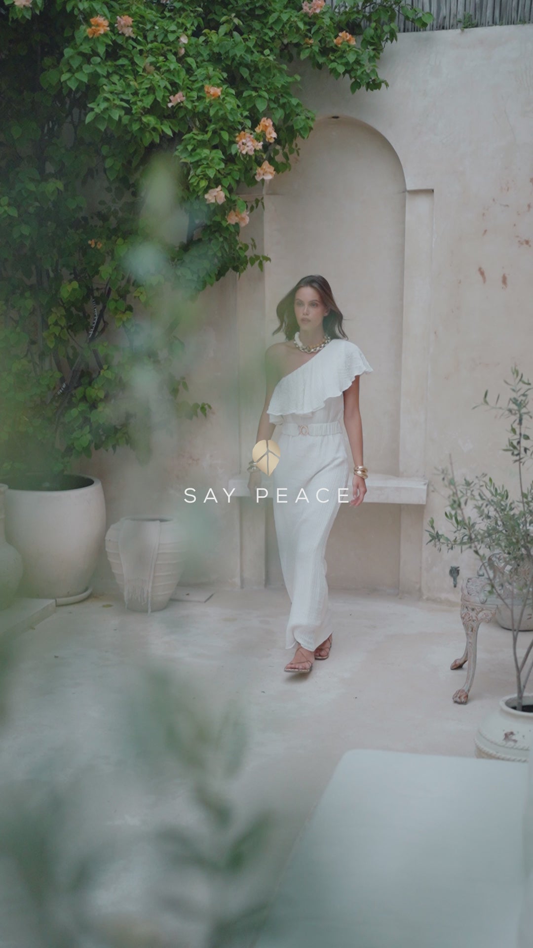 AY PEACE HALO DRESS WHITE MUSLIN 112