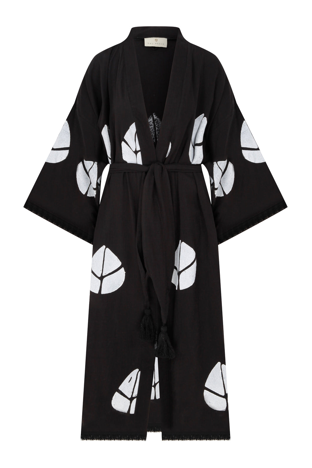 Say Leaf Caftan Black