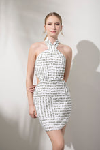 Görseli Galeri görüntüleyiciye yükleyin, Say Wonder Dress Green&amp;White Pattern
