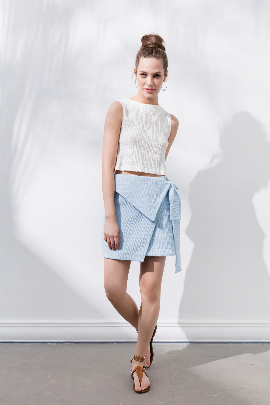 Say Soft Skirt Baby Blue