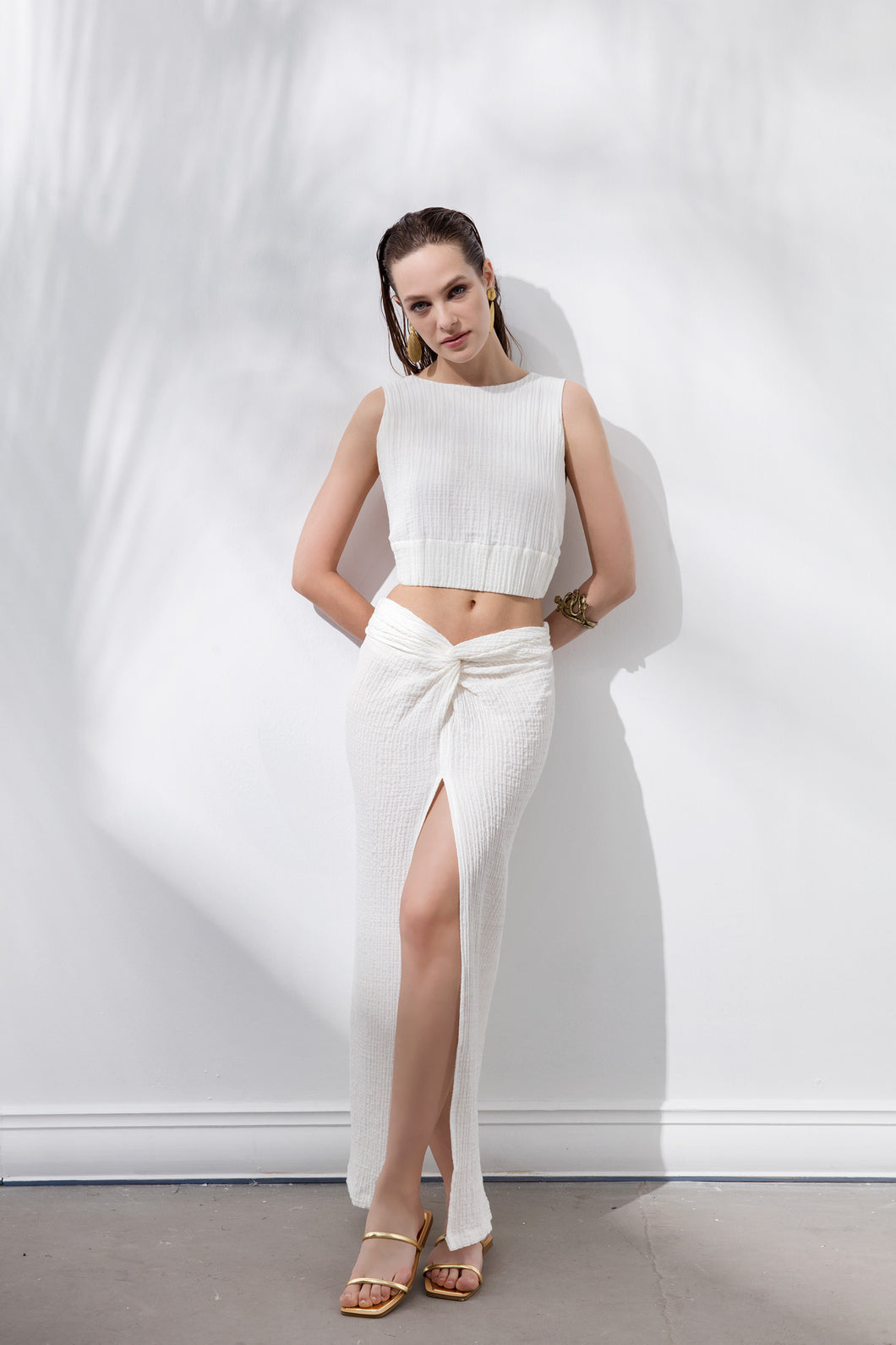 Say Capri Skirt White