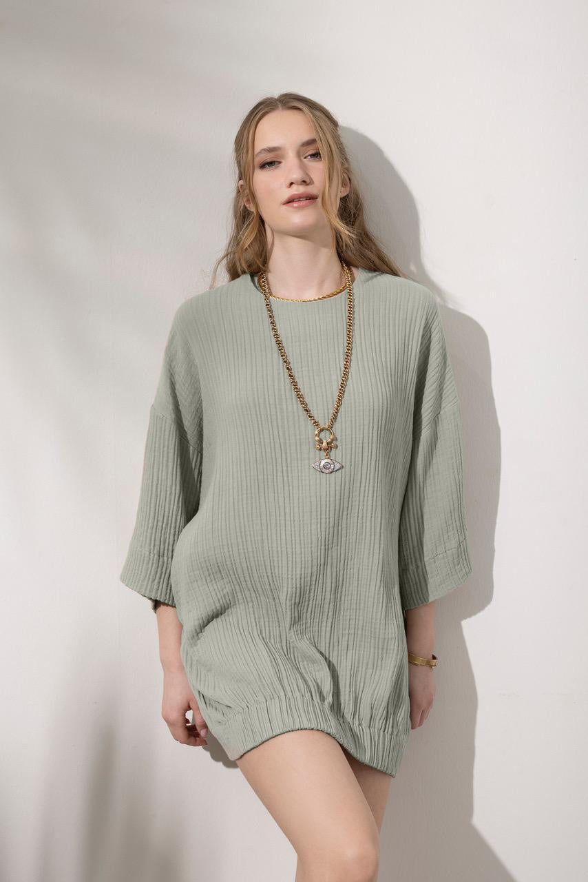 Say Beach Dress Mint Green